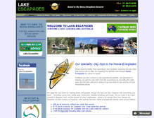 Tablet Screenshot of lakeescapades.com.au